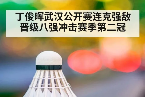 丁俊晖武汉公开赛连克强敌晋级八强冲击赛季第二冠